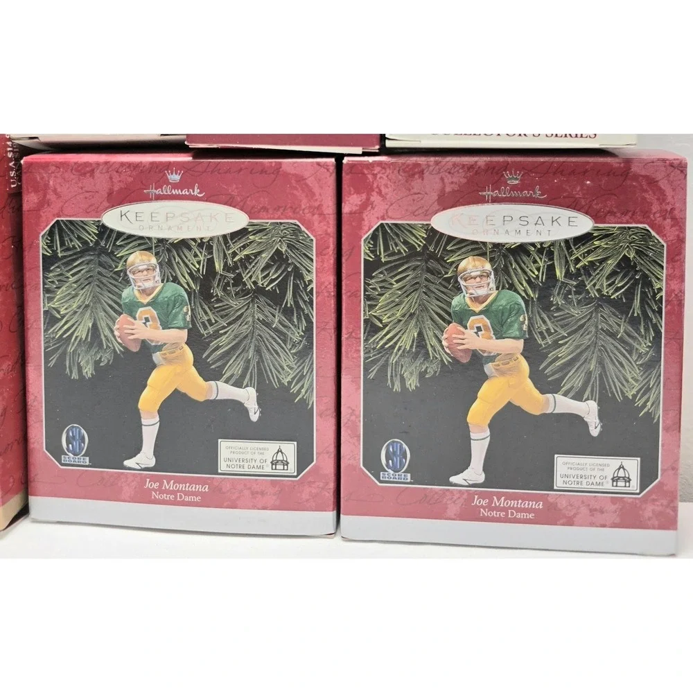 HALLMARK Keepsake Sports Ornaments NFL MLB NBA NCAAF Lot of 13